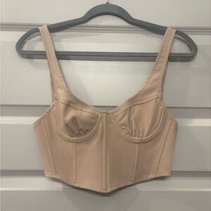 Tan Women's Bustier Top